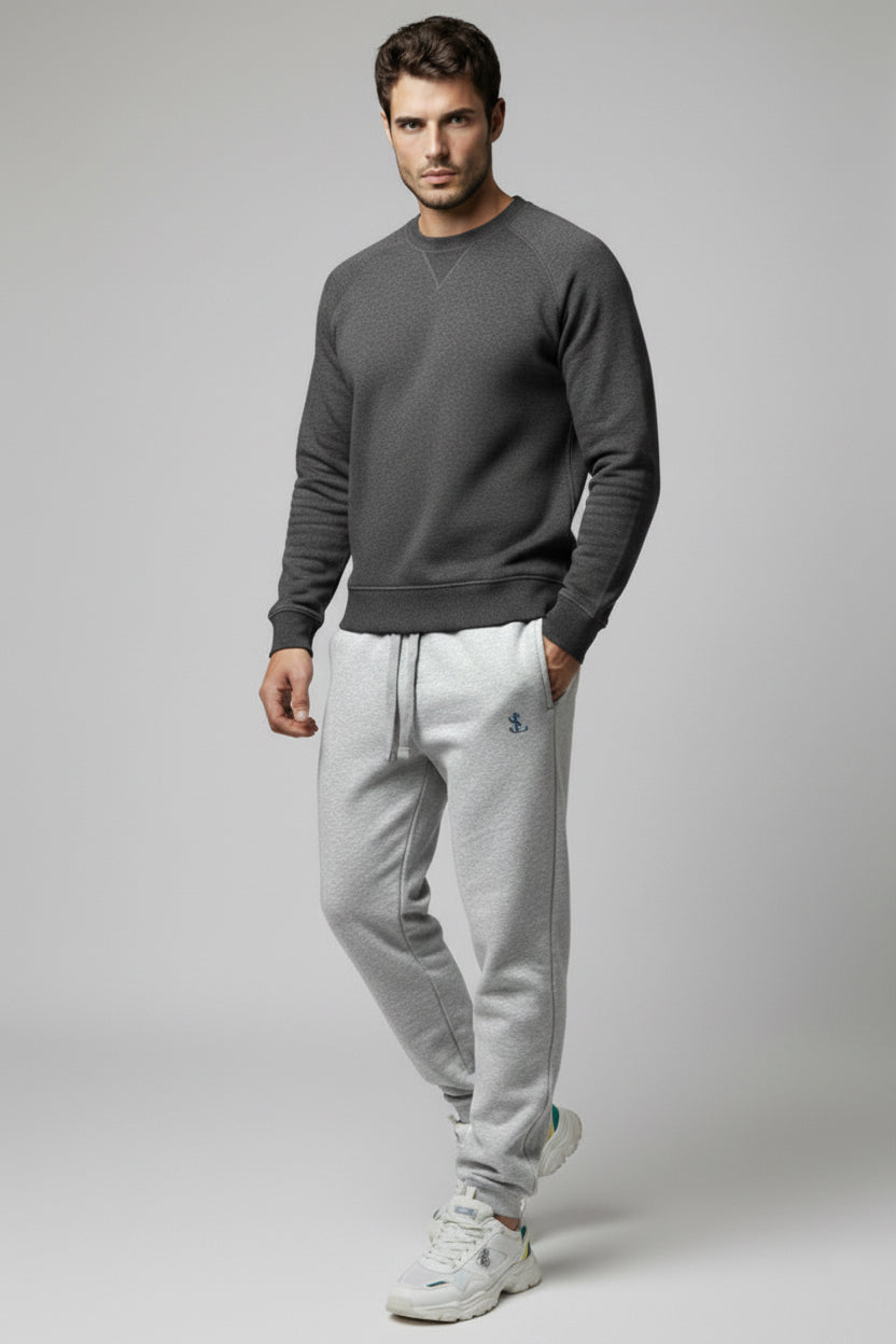 Men’s Grey Fleece Joggers  Premium Comfort Wear