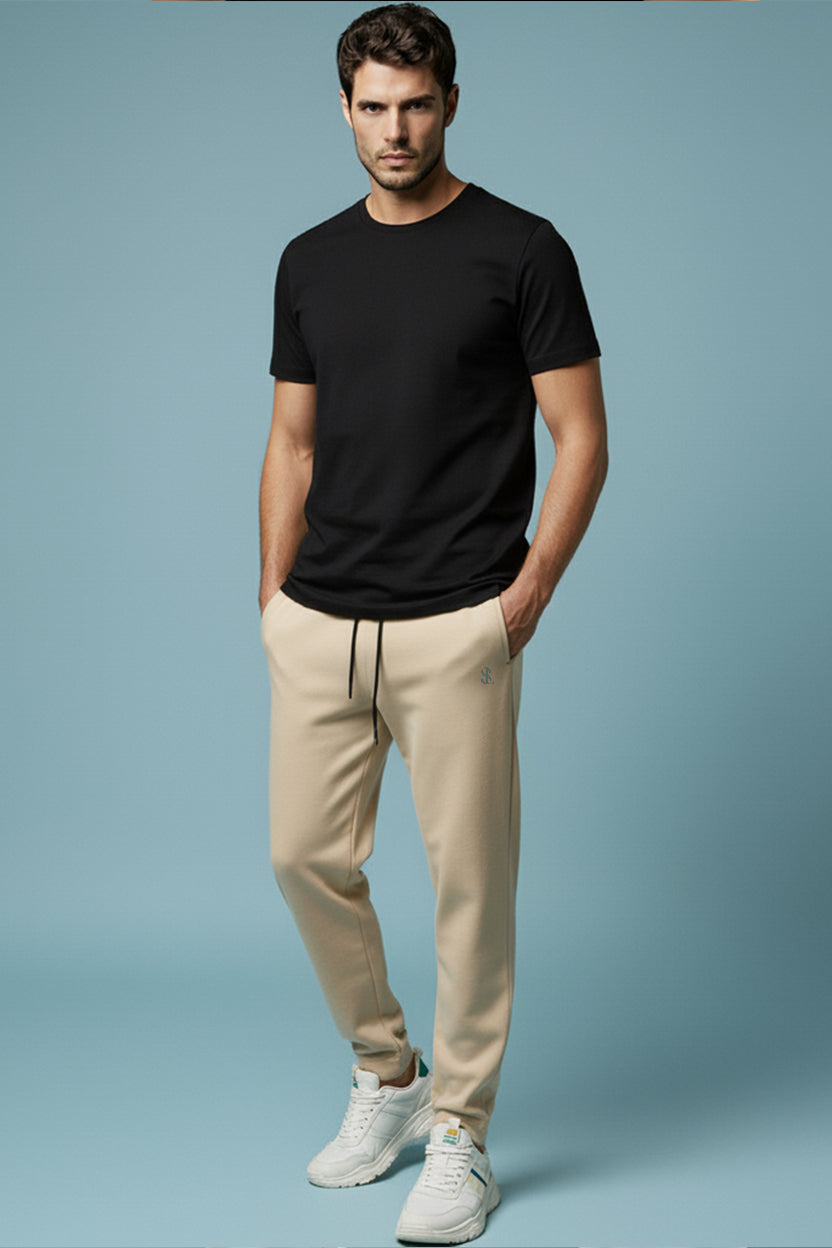 Men’s Everyday Beige Trousers – Soft, Stylish & Versatile